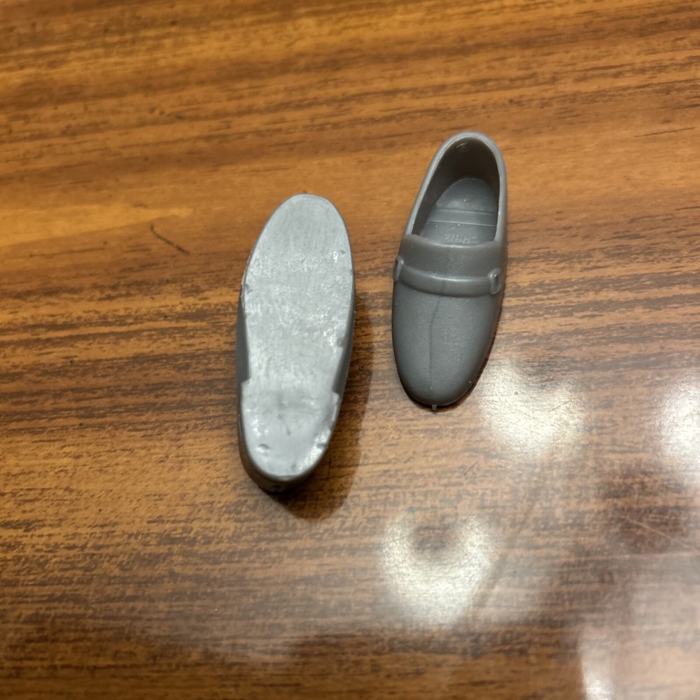 Ken Doll Vintage Loafers Shoes Gray - Picture 5 of 5